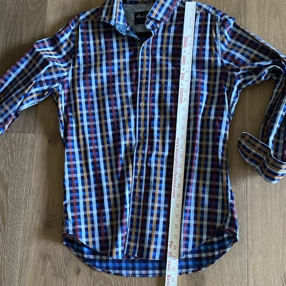 EUC Robert Graham bundle button down shirts Men’s M contrast cuffs Cotton Party - Picture 8 of 10